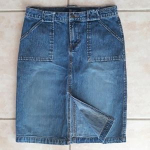 SO classic blue jean skirt